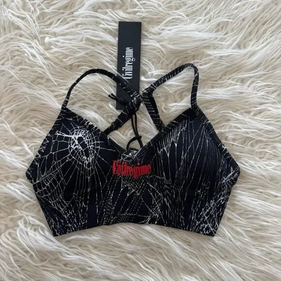 Civil Regime Overran by Webs Kelly Seamless Sports Bra Black Size XS - Picture 2 of 7